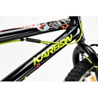 Dviratis Karbon BMX 20 black-lime