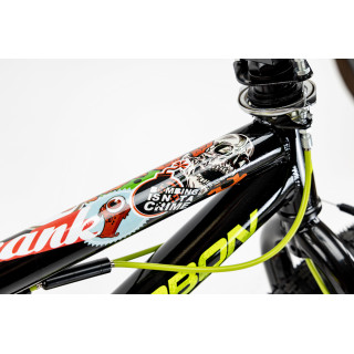 Dviratis Karbon BMX 20 black-lime