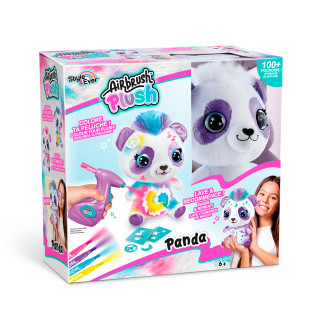 AIRBRUSH PLUSH Rinkinys su aerografu Panda", 25 cm