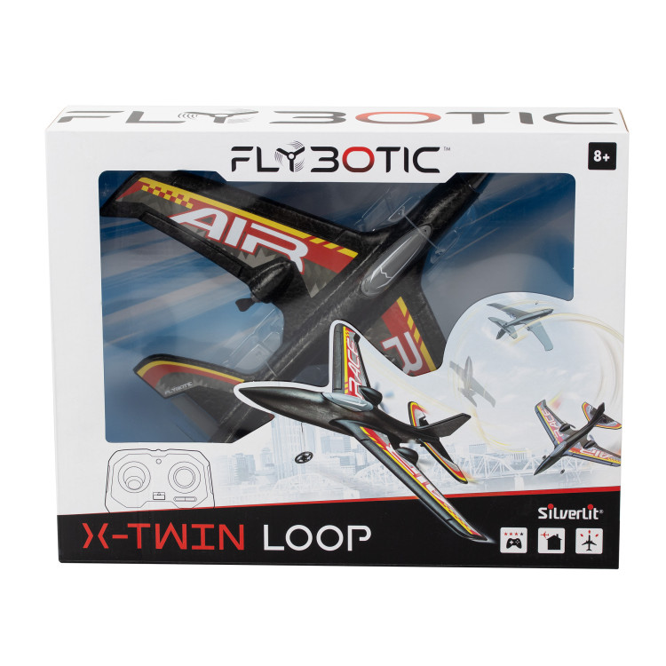 FLYBOTIC Radijo bangomis valdomas lėktuvas X-Twin Loop , 29 cm