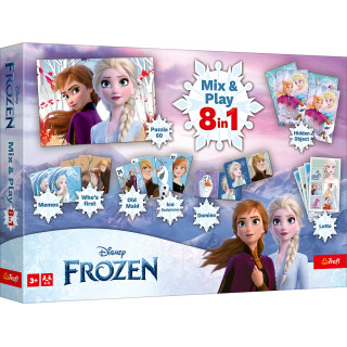 TREFL FROZEN 8in1 Mix&play stalo žaidimų rinkinys