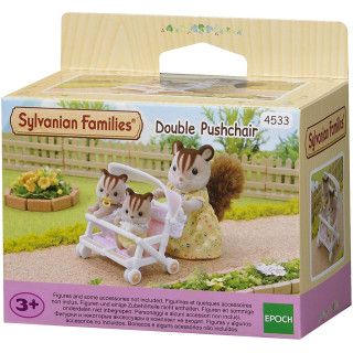 SYLVANIAN FAMILIES Dvigubas vežimėlis