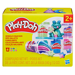 PLAY-DOH Blizgantis plastilinas, 6 vnt.