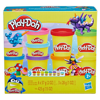 PLAY-DOH Blizgantis plastilinas, 6 vnt.