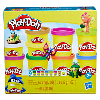 PLAY-DOH Blizgantis plastilinas, 6 vnt.