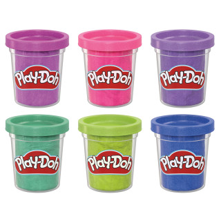 PLAY-DOH Blizgantis plastilinas, 6 vnt.