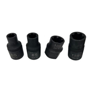 Galvučių rinkinys 1/2" RIBE (6S-12S) 4vnt