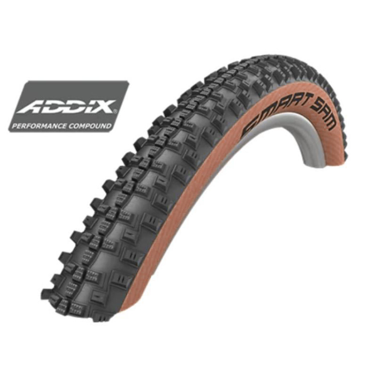 Padanga 29" Schwalbe Smart Sam HS 476, Perf Wired 57-622 / 29x2.25 Addix Bronze-Skin