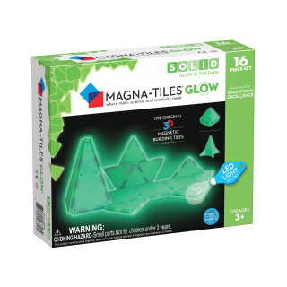 MAGNA-TILES Magnetinis šviečiantis konstruktorius, 16 det.