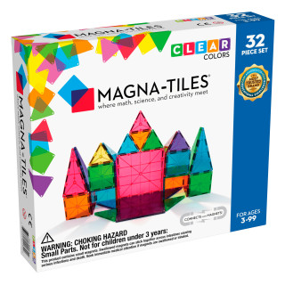 MAGNA-TILES Magnetinis permatomas konstruktorius, 32 det.