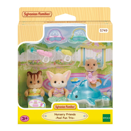 SYLVANIAN FAMILIES Rinkinys Linksmybės baseine