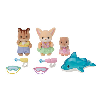 SYLVANIAN FAMILIES Rinkinys Linksmybės baseine