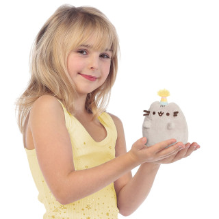 PUSHEEN Sėdintis katinas su vakarėlio kepuraite, 10 cm