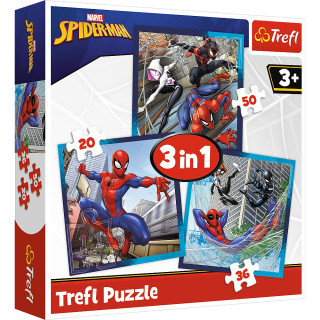 TREFL SPIDER-MAN 3 dėlionių rinkinys Žmogus-voras