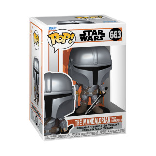 FUNKO POP! Vinilinė figūrėlė: The Mandalorian - Mando w/Darksaber