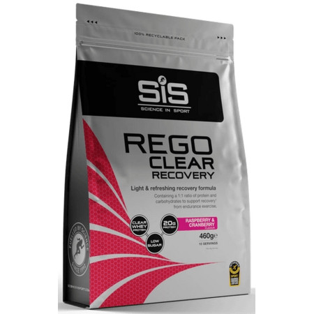 Maisto papildas milteliais SiS Rego Clear Recovery Raspberry & Cranberry 460g