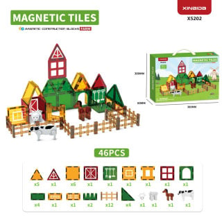 Magnetic Blocks Farm 46 pcs.