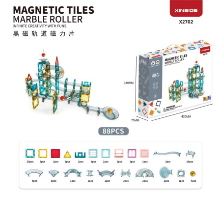 Magnetic Blocks Track Ball 88pcs.