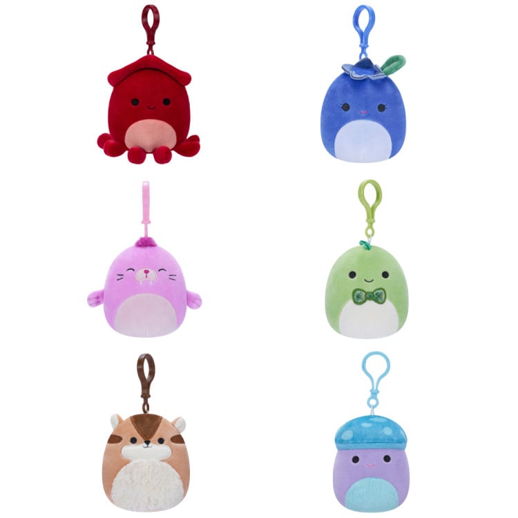 SQUISHMALLOWS Prisegamas pliušinis žaislas, 8 cm, W17