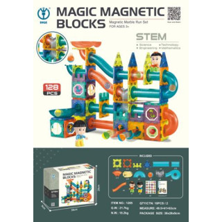 Magnetic Blocks Set of 128 elements