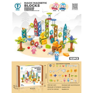 Magnetic Building Blocks ZOO Ball Set 153 pcs.