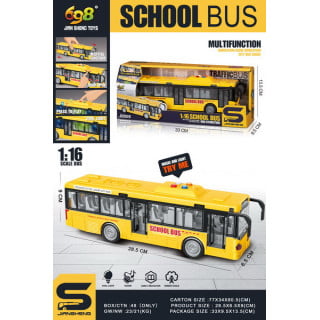 Yellow Bus With Lights and Sound Function