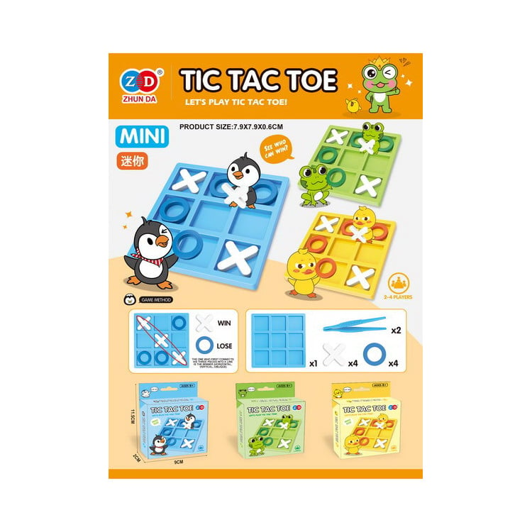 Penguin Tic-Tac-Toe Logic Game