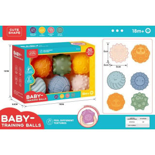 Set of Sensory Balls 6 pieces.