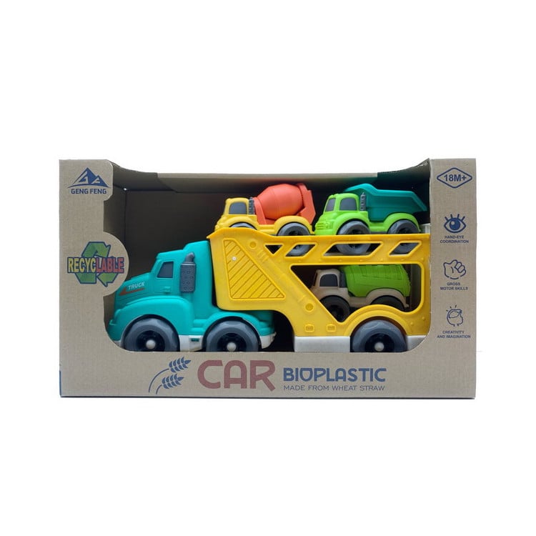 Set of ECO Vehicles Tow truck + Cars