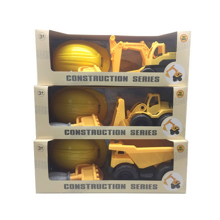 Construction Vehicle with Helmet + Accessories