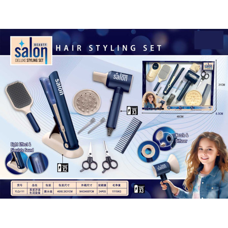 Set for a Little Hairdresser Blue + Accessories