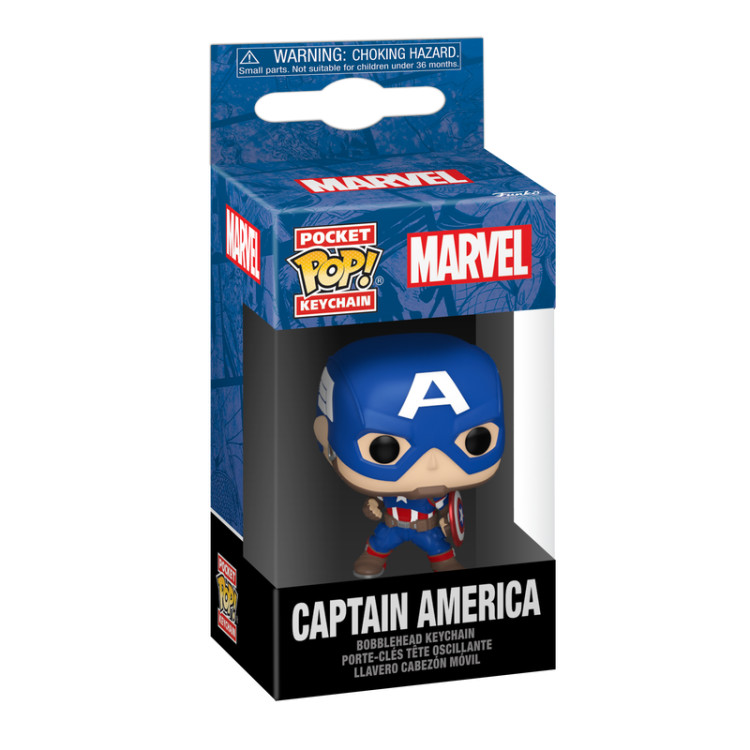 FUNKO POP! Raktų pakabutis: Marvel - Captain America