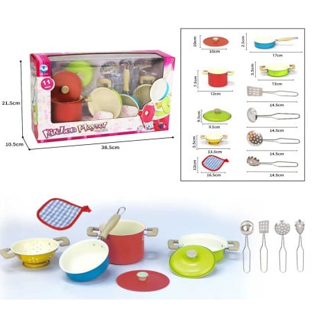 Set of Colorful Pots + Accessories