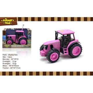 Pink Tractor with Lights and Sounds