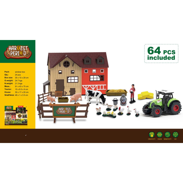 Farm Set with Tractor + Accessories