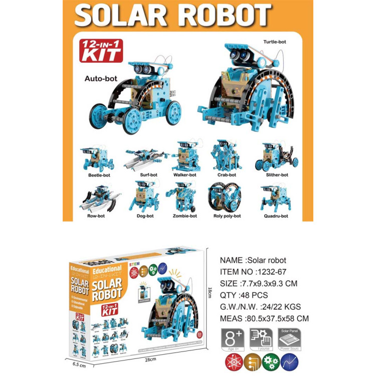 12in1 Solar Vehicle Set Blue