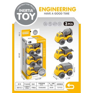 Set of Three Construction Vehicles