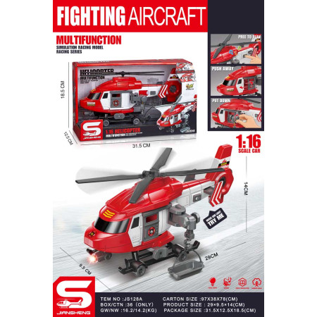 Rescue Helicopter 1:16 Fire Department