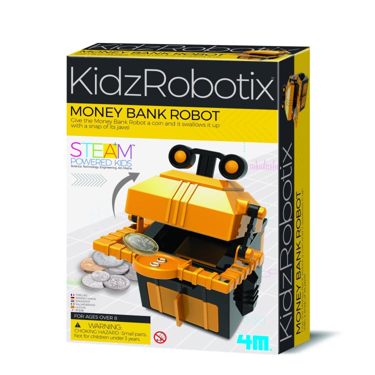 4M KidzRobotix DIY rinkinys Robotas-taupyklė