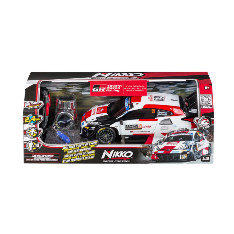 NIKKO RC automobilis Toyota Gazoo Racing 69 Rovanpera, 1:16