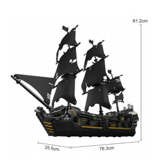 Blocks Pirate Ship Black Sail 2868el.