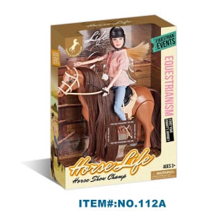 Doll with Horse + Accessories Set