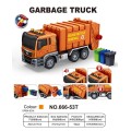 Orange Garbage Truck with Sound Function + Accessories