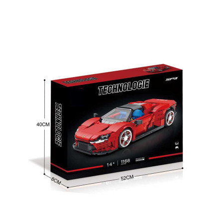 Sports Car Red Brick Set 1168pcs.