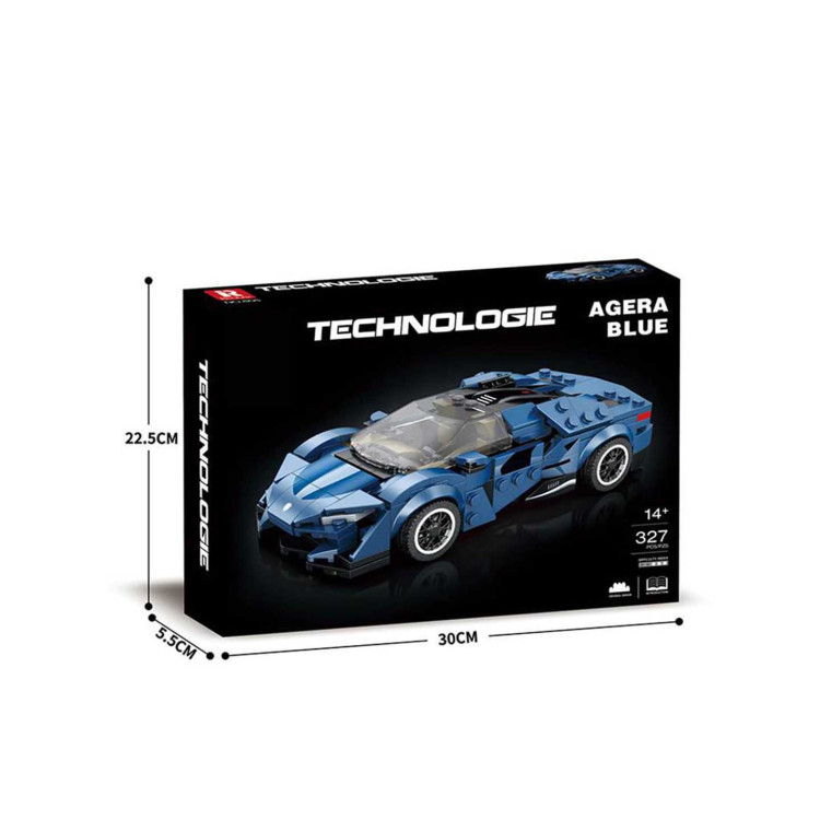 Sports Car Brick Set Blue 327 pcs.