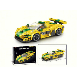 Sports Car Brick Set Yellow 368 pcs.