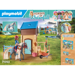 PLAYMOBIL WORLD OF HORSES Arklidės su Amelia ir Whisper 71353