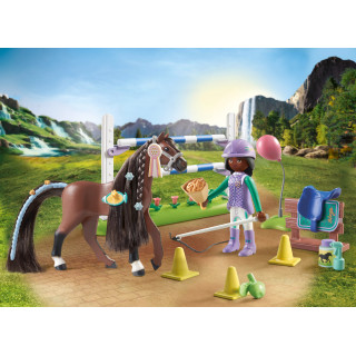 PLAYMOBIL WORLD OF HORSES Konkūro arena su Zoe ir Blaze 71355