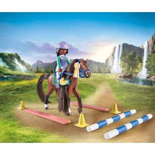 PLAYMOBIL WORLD OF HORSES Konkūro arena su Zoe ir Blaze 71355