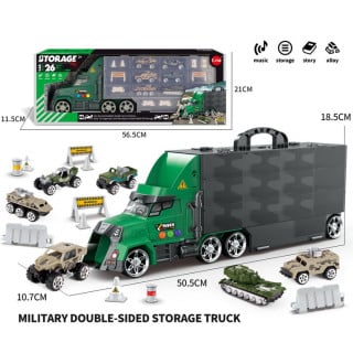 Truck set with launcher + cars and accessories